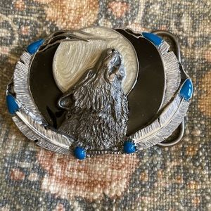Wolf Belt Buckle